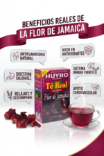 4 Cajas Te De Jamaica 400 Saquitos Totales Té Real - Imagen 3