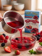 Agar Agar Gelatina Vegetal S/ Tacc Argendiet 12x10g Sabor Frutos Rojos - Imagen 2