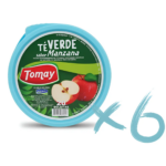 Te Verde Sabor Manzana Pack X6 Envases De 20 Saquitos C/u