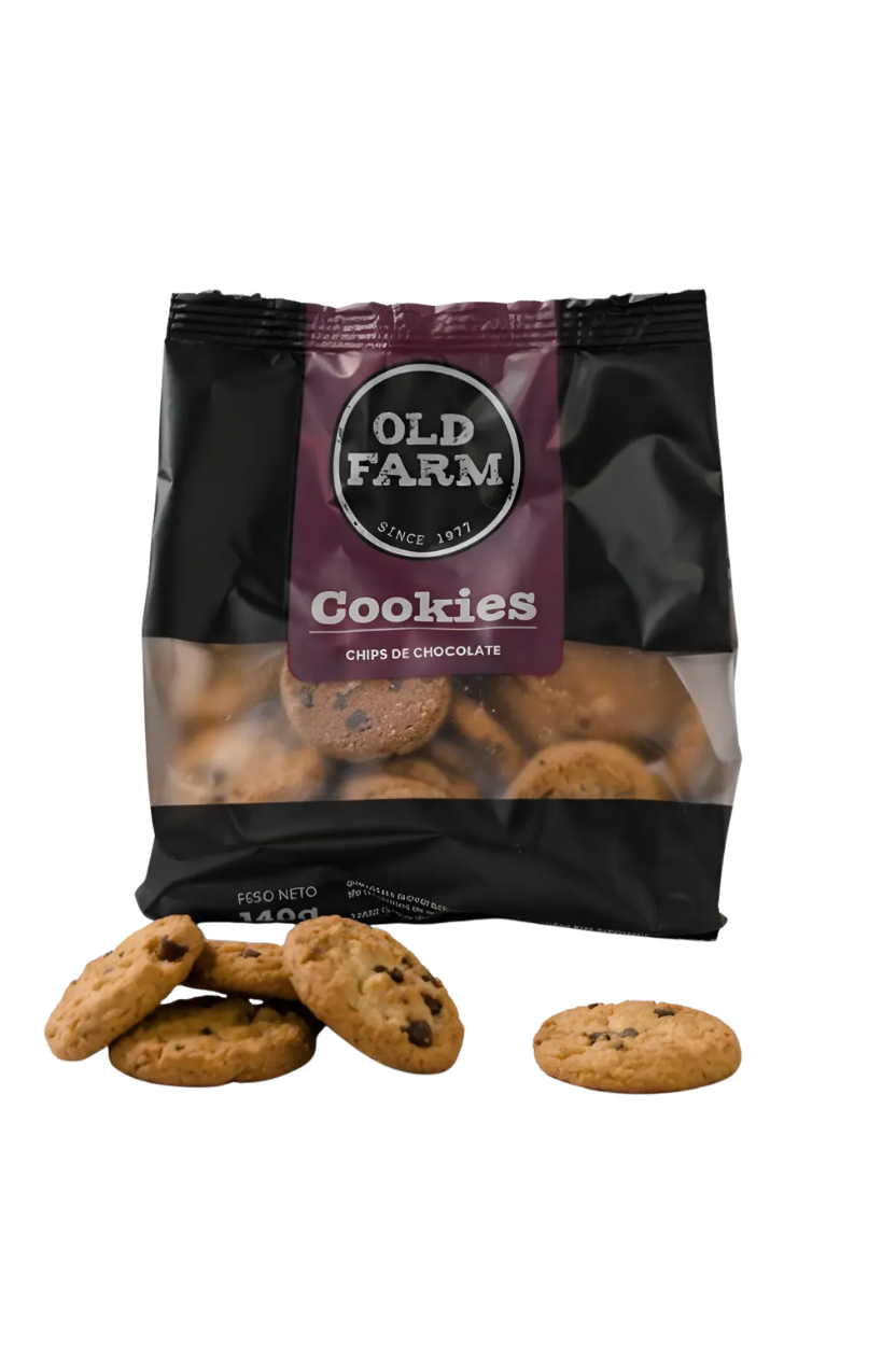 TU SNACK SALUDABLE (16) Galletitas Old Farm Cookies Con Chips De Chocolate X 140g - Imagen 1