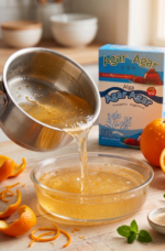 Agar Agar Gelatina Vegetal S/ Tacc  Argendiet 12x10g Sabor Naranja - Imagen 4