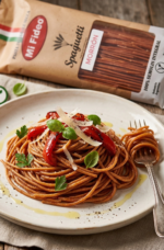 Pasta Integral X 227g Spaguetti Con Morrón - Apto Vegano - Imagen 3