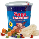 Pote Sopa Instantánea Con Fideo De Arroz Sin Sal Agregada 30g Riquísima! Sin Tacc Apta Vegano