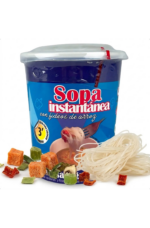 Pote Sopa Instantánea Con Fideo De Arroz Sin Sal Agregada 30g Riquísima! Sin Tacc Apta Vegano