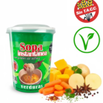 Sopa Con Fideos De Arroz + Verduras Apto Vegano Sin Tacc
