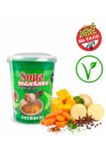 Sopa Con Fideos De Arroz + Verduras Apto Vegano Sin Tacc