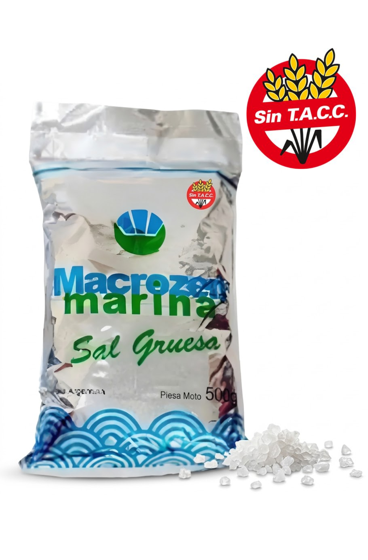 TU SNACK SALUDABLE Sal Marina Macrozen Gruesa X 500 Gr Sin Tacc - Kosher - Imagen 1
