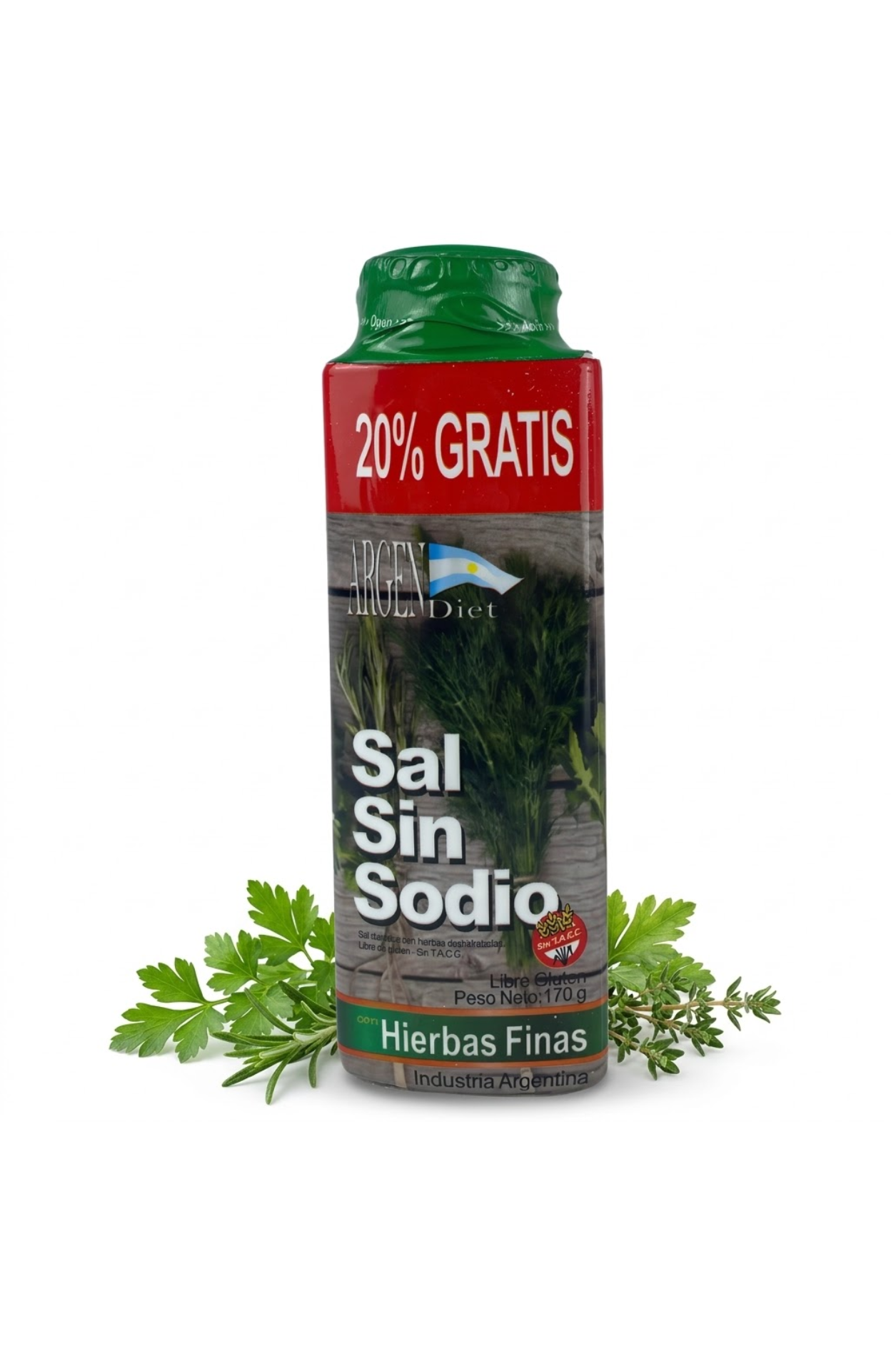 TU SNACK SALUDABLE Sal Sin Sodio Finas Hierbas Argendiet X 170 Grs - Dw - Imagen 1
