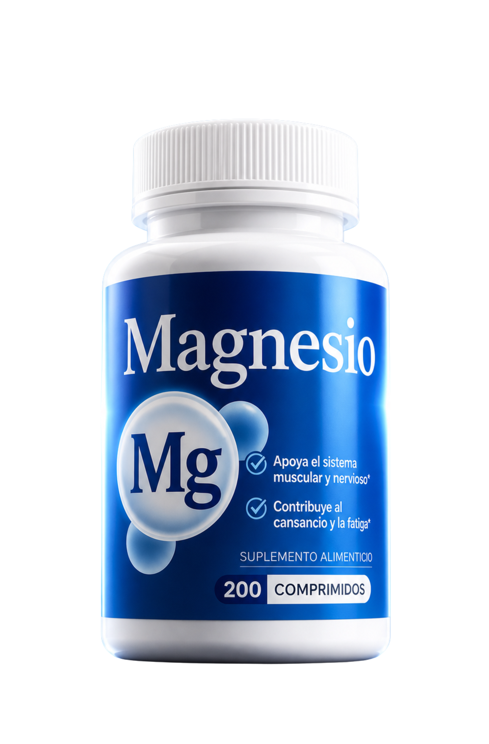 TU SNACK SALUDABLE (7) Magnesio 200 Comprimidos Fatiga Estres Ansiedad- Macrosalud- Sin Sabor - Imagen 1