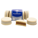 Alfajores Blancos La Bustinera Con Dulce De Leche X5 Unid.