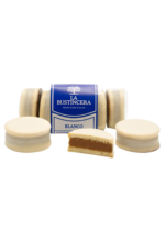 Alfajores Blancos La Bustinera Con Dulce De Leche X5 Unid.