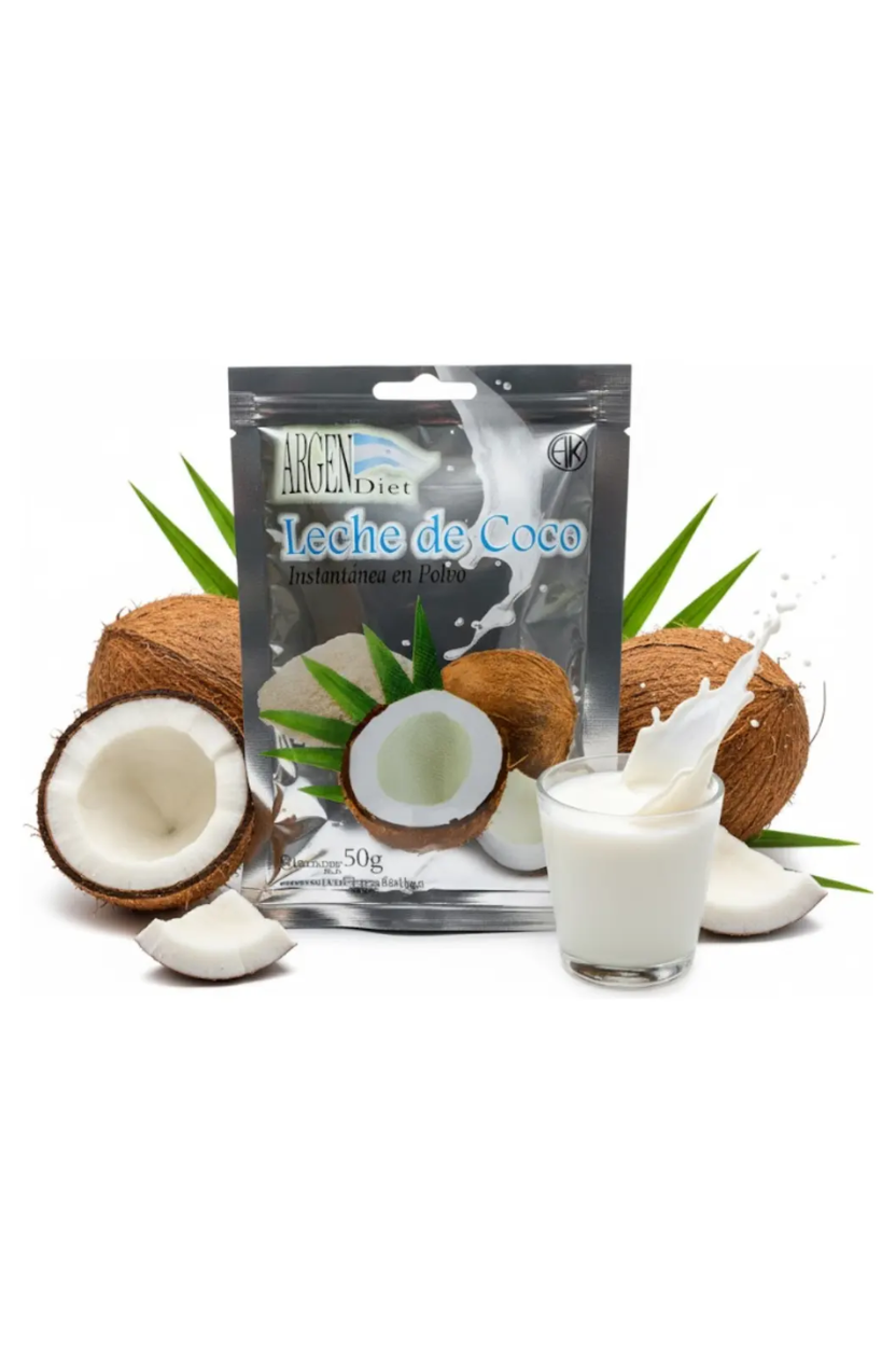 TU SNACK SALUDABLE (7) Leche de Coco en Polvo Argendiet 50g - Imagen 1
