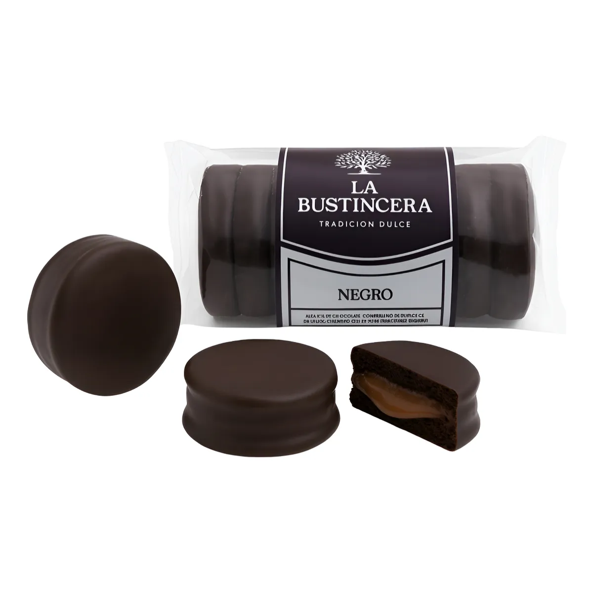 da vinci Mini Alfajores De Chocolate X5 Unidades - La Bustincera - - Imagen 1