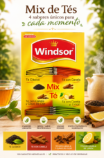 Te Windsor Mix Te X 100 Saquitos - Te Negro Con Canela - Imagen 2