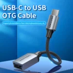 Cable Adaptador Usb-c A Usb 2.0 Hembra 2a 0.15 Cm Vention Negro - Imagen 2