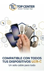 Cable Tipo C Usb Carga Segura Para Samsung 1m - Imagen 3