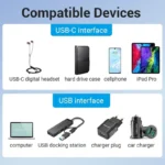 Adaptador Usb 3.0 Macho A Usb C Tipo C Hembra Vention Gris - Imagen 6
