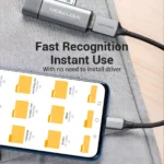 Cable Adaptador Usb-c A Usb 2.0 Hembra 2a 0.15 Cm Vention Negro - Imagen 6