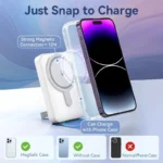 Power Bank Portatil Magnetico Cargador 10000mah Vention - Imagen 7