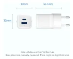 Cargador De Pared Carga Rapida Usb Y Usb-c 30w Vention Color Negro - Imagen 8
