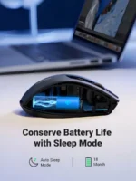 Mouse Inalámbrico Ugreen Ergonómico Bluetooth Silencioso Negro - Imagen 2