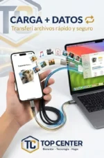Cable Usb C A Usb C 60w Carga Rápida Topcenter 1m Reforzado - Imagen 2
