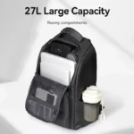 Mochila Ejecutiva Para Notebook 15.6 Resistente Agua Vention - Negro - Liso - Imagen 7