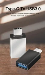 Adaptador Otg Usb 3.0 Hembra A Usb Tipo C Macho - Evox Negro - Imagen 6