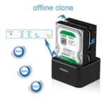 Docking Station 2 Bahias Clonador Sata Hdd Ssd 16tb Fideco - Imagen 7