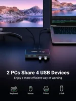 Usb Hub Switch 3.0 4 Puertos 2 Entradas Y 4 Salidas - Imagen 8