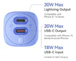 Power Bank Vention - Cargador Portatil 5000mah - Bateria Carga Rapida 20w - Imagen 4