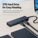 Hub Adaptador Multipuerto 4 En 1 Usb 3.0 Vention 0,15m Negro - Imagen 8