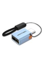 Adaptador Usb Hembra A Usb C Otg 3.1 10 Gbps Vention Azul Acero