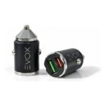 Cargador Celular Para Auto 12v 48w Evox - Carga Rapida - Doble Puerto - Dual Usb + Usb C