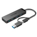 Hub Adaptador Usb Y Usb C 4 Puertos 3.0 + Micro Usb Vention