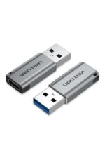 Adaptador Usb 3.0 Macho A Usb C Tipo C Hembra Vention Gris