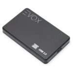 Carry Disk Case Evox Usb 3.0 Sata 2.5 Notebook Disco Hdd / Sdd - Qaaba Negro