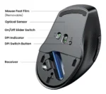 Mouse Ergonómico Inalámbrico Bluetooth 5.0 Dpi 4000 Ugreen Color Negro - Imagen 9