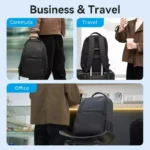 Mochila Ejecutiva Para Notebook 15.6 Resistente Agua Vention - Negro - Liso - Imagen 2