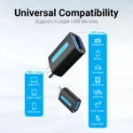 Adaptador Usb-c A Usb Hembra 3.0 Otg 5gbps Vention Negro - Imagen 2