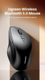 Mouse Ergonómico Inalámbrico Bluetooth 5.0 Dpi 4000 Ugreen Color Negro - Imagen 8