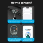 Cargador Usb Para Auto Celular Carga Rapida 30w Bluetooth - Imagen 6