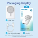 Power Bank Portatil Magnetico Cargador 10000mah Vention - Imagen 3