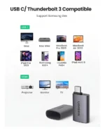 Adaptador Usb C A Hdmi 4k 60hz Pc Mac Celular Ugreen Gray - Imagen 3