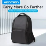 Mochila Ejecutiva Para Notebook 15.6 Resistente Agua Vention - Negro - Liso - Imagen 3