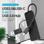 Hub Adaptador Usb Y Usb C 4 Puertos 3.0 + Micro Usb Vention - Imagen 5