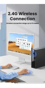 Mouse Usb Inalambrico 2400dpi Rosa Wireless 10m Ugreen Rosa - Imagen 3