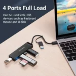 Hub Adaptador Usb Y Usb C 4 Puertos 3.0 + Micro Usb Vention - Imagen 4