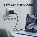Cargador De Pared Carga Rapida 3 Puertos Usb C 65w Vention Color Negro - Imagen 7