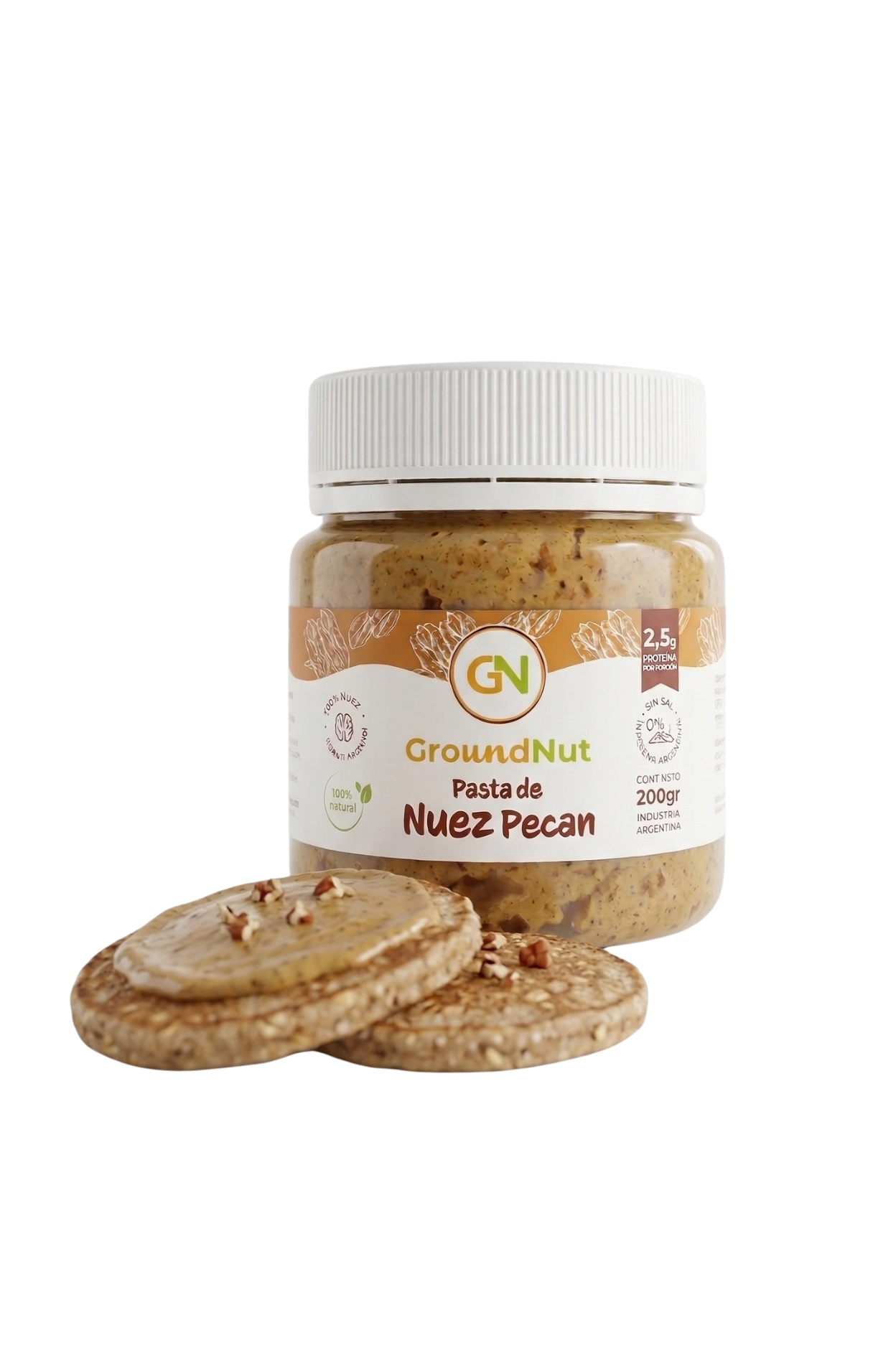 Diseño sin título - 2026-03-28T140410.797 Pasta de Nuez Pecan GroundNut 200g - Imagen 1